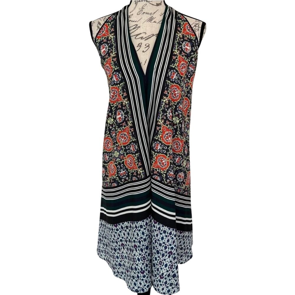 Clover Canyon Halter Racerback Mixed Print Mini Dress XS